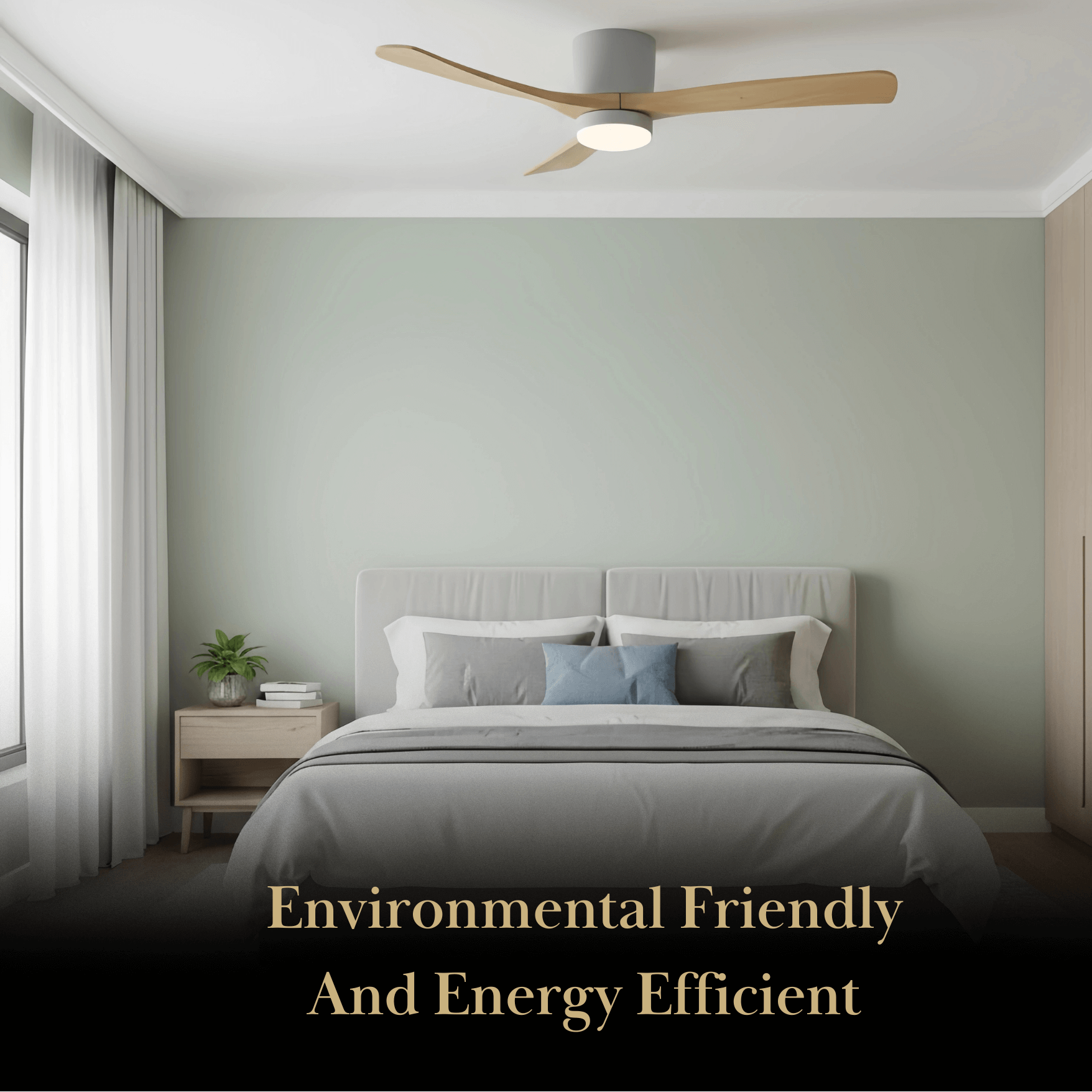 Lunara Nordic Ceiling Fan Light