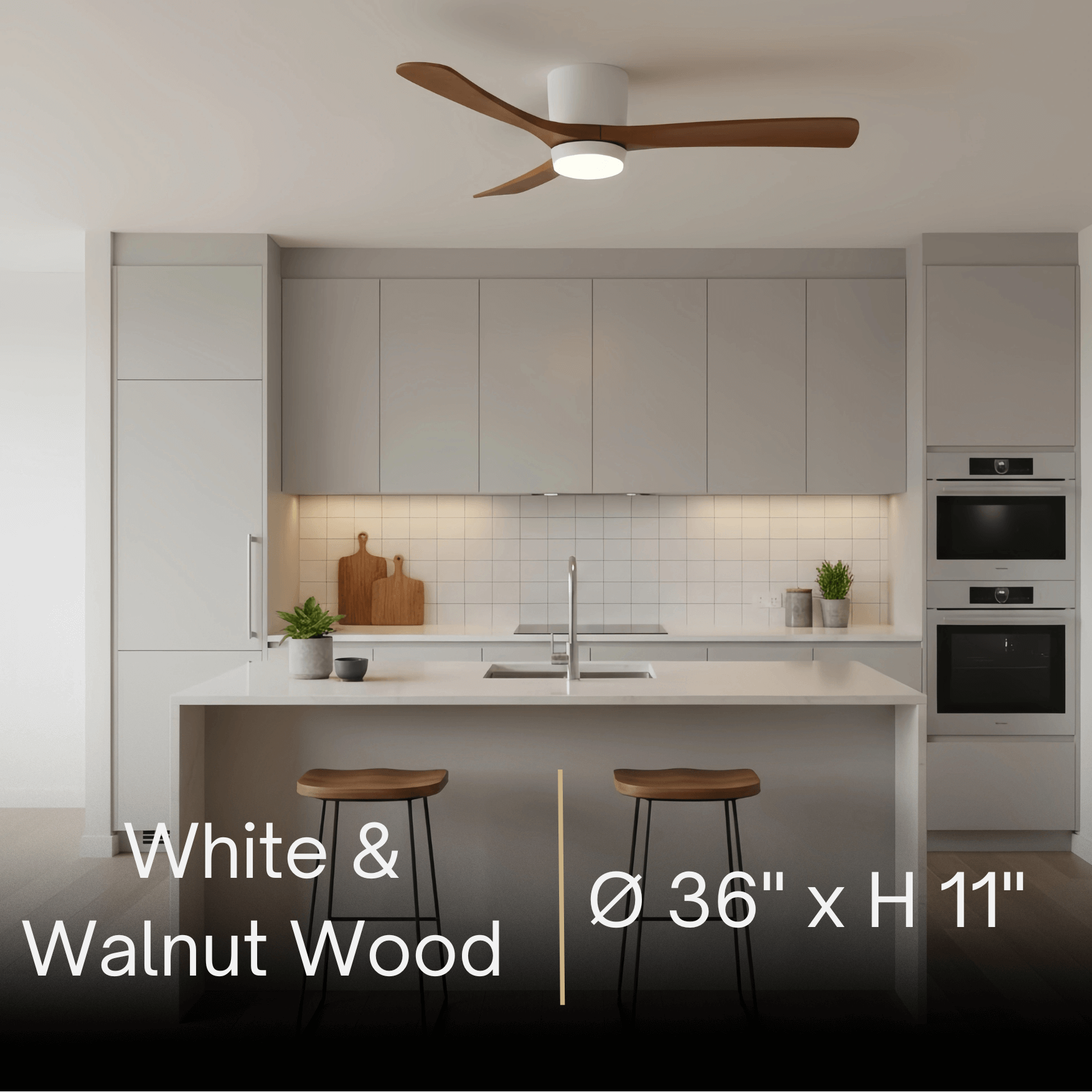 Lunara Nordic Ceiling Fan Light