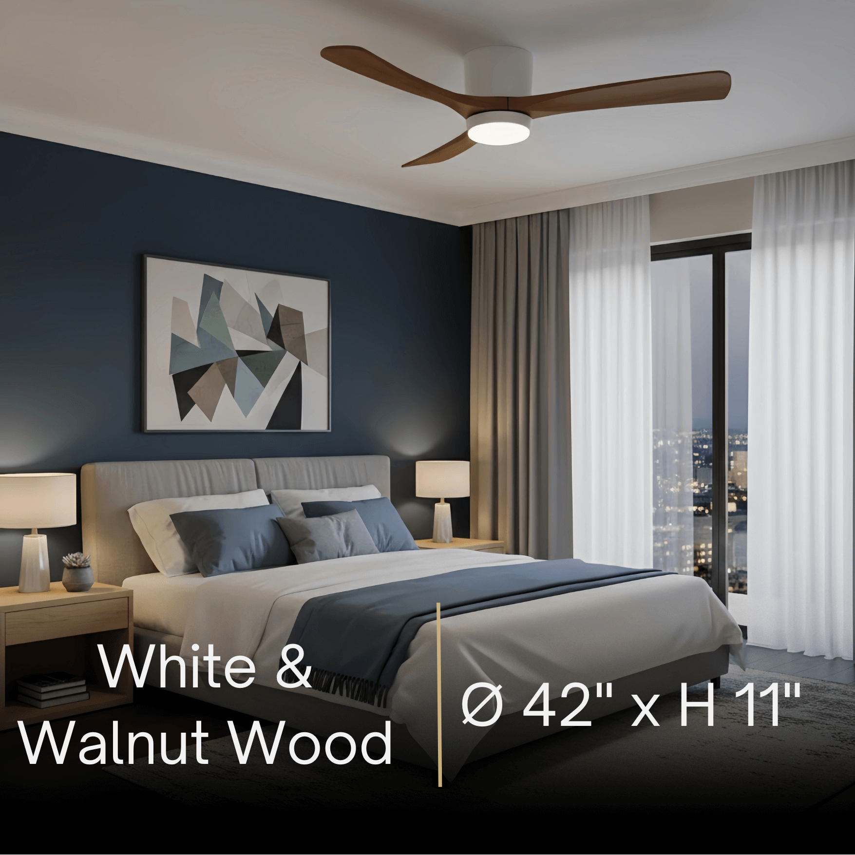Lunara Nordic Ceiling Fan Light
