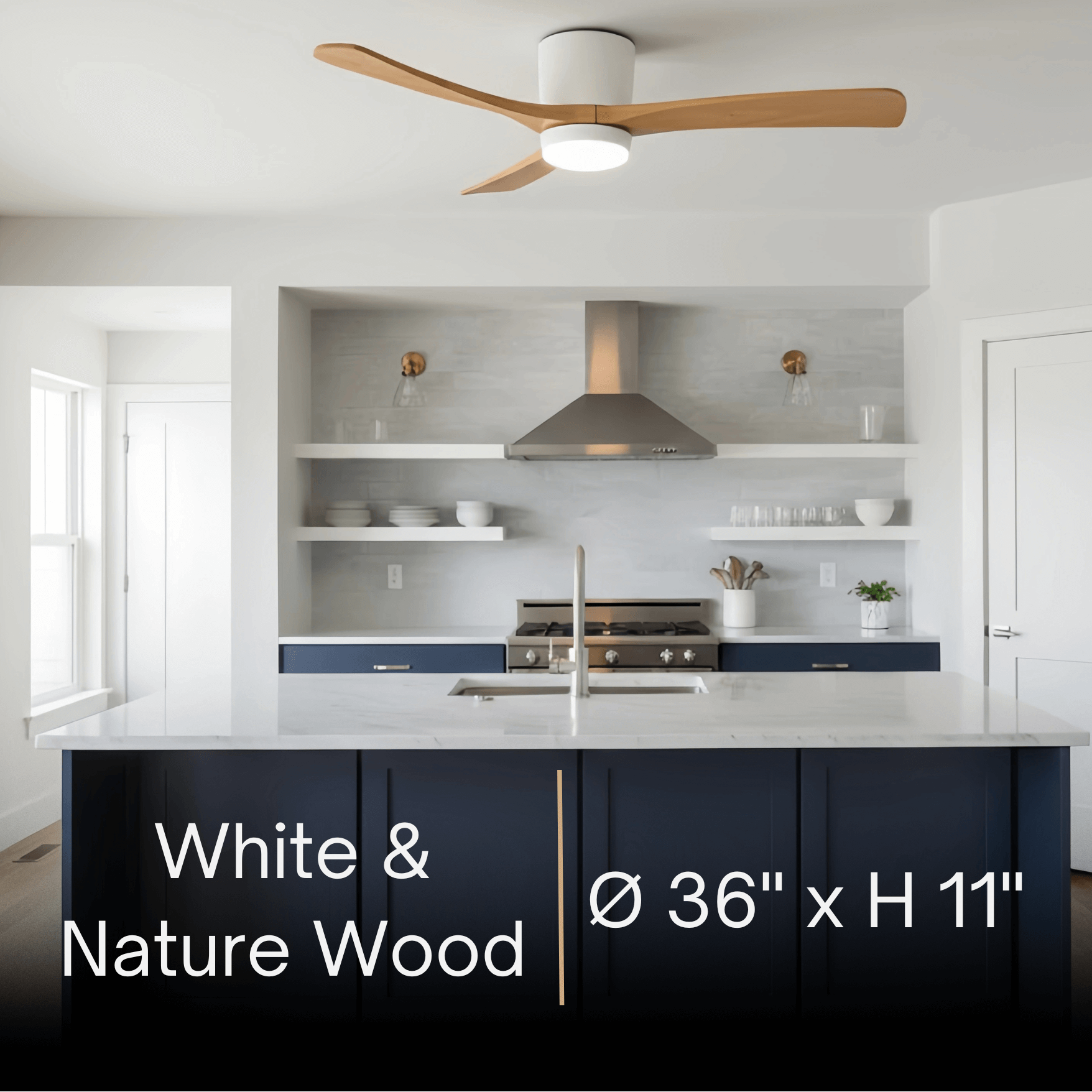 Lunara Nordic Ceiling Fan Light