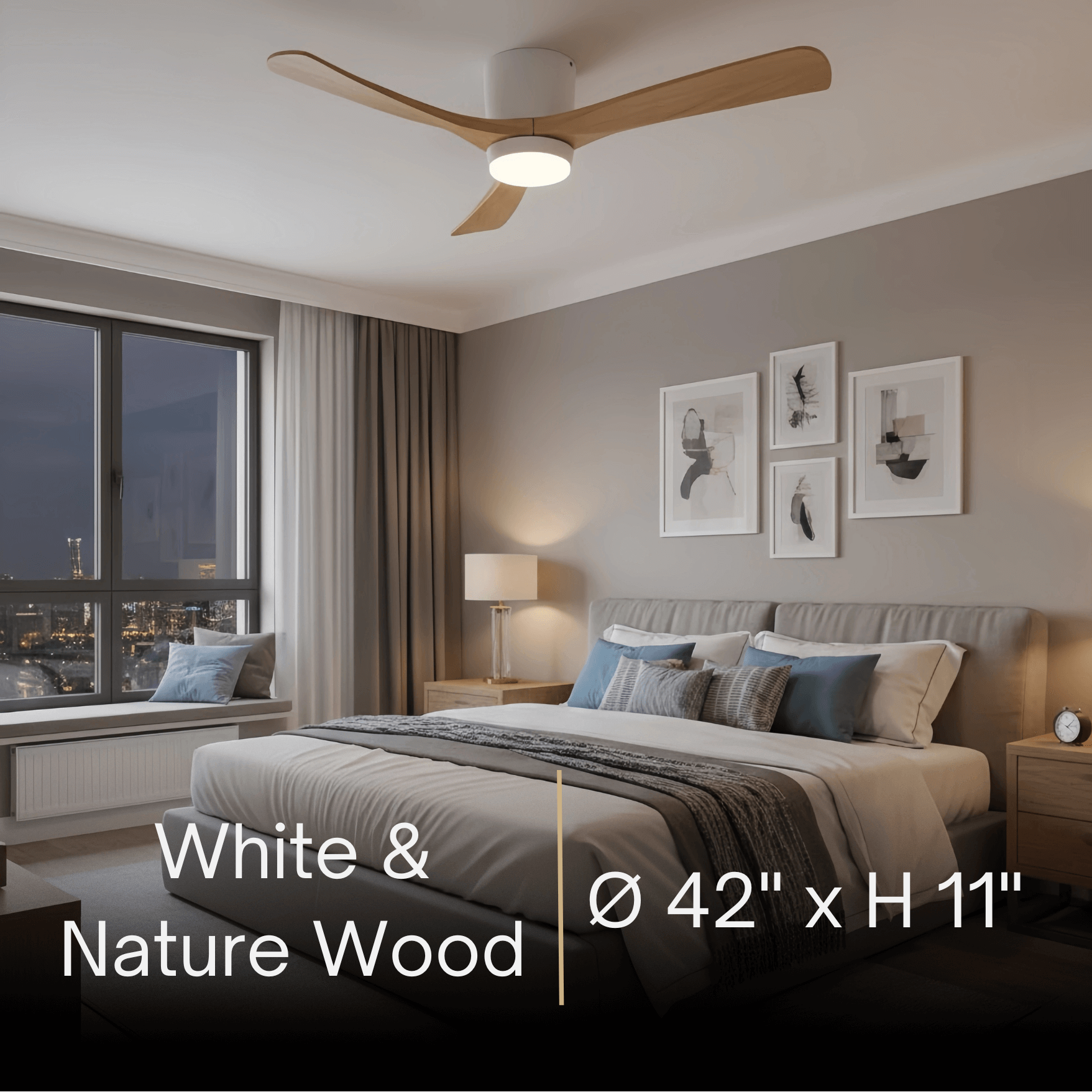 Lunara Nordic Ceiling Fan Light