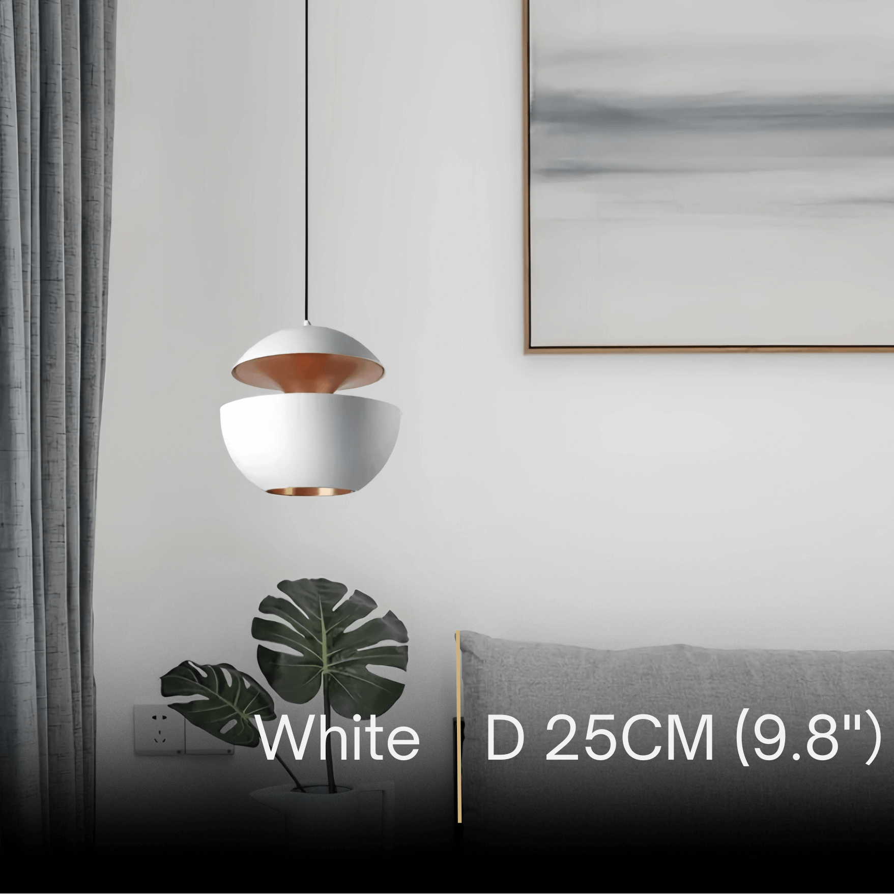 Irondale Modern Globular Pendant Light 