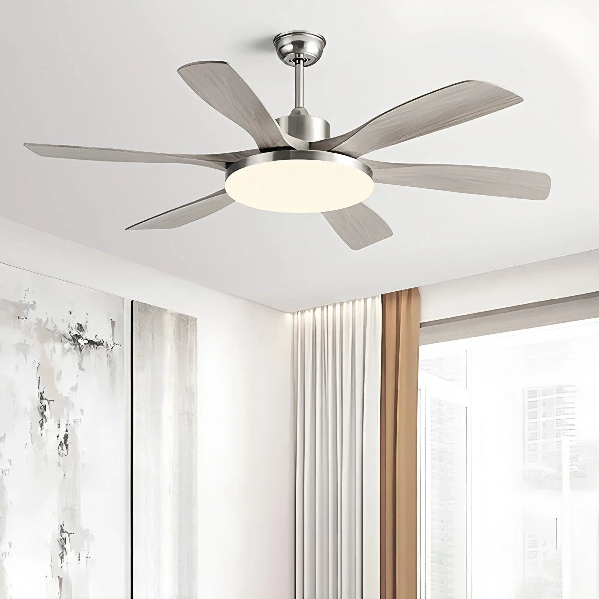 Living Room 6-Leaf Ceiling Fan Light