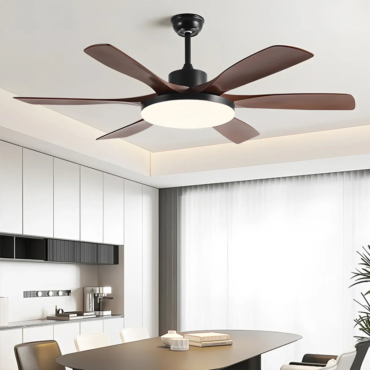 Living Room 6-Leaf Ceiling Fan Light