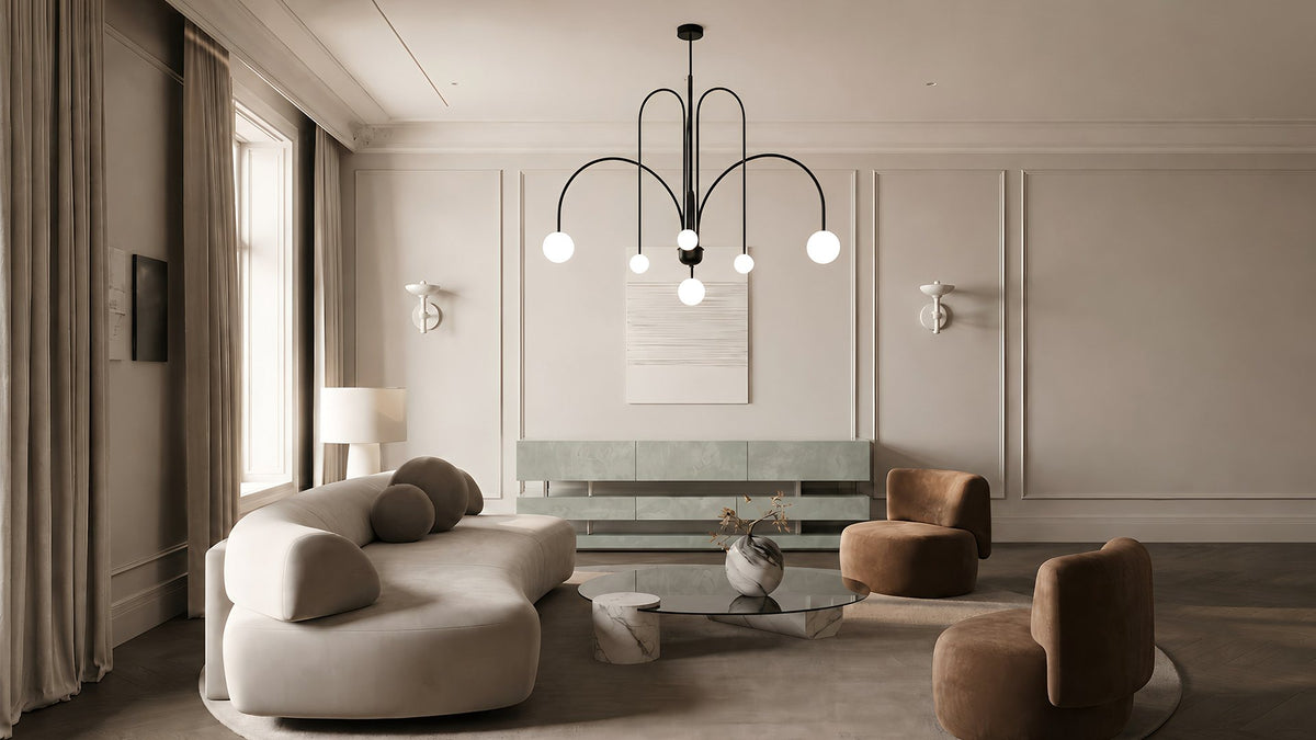 Globe Chandelier for Dining Room and Kitchen Island Spaces