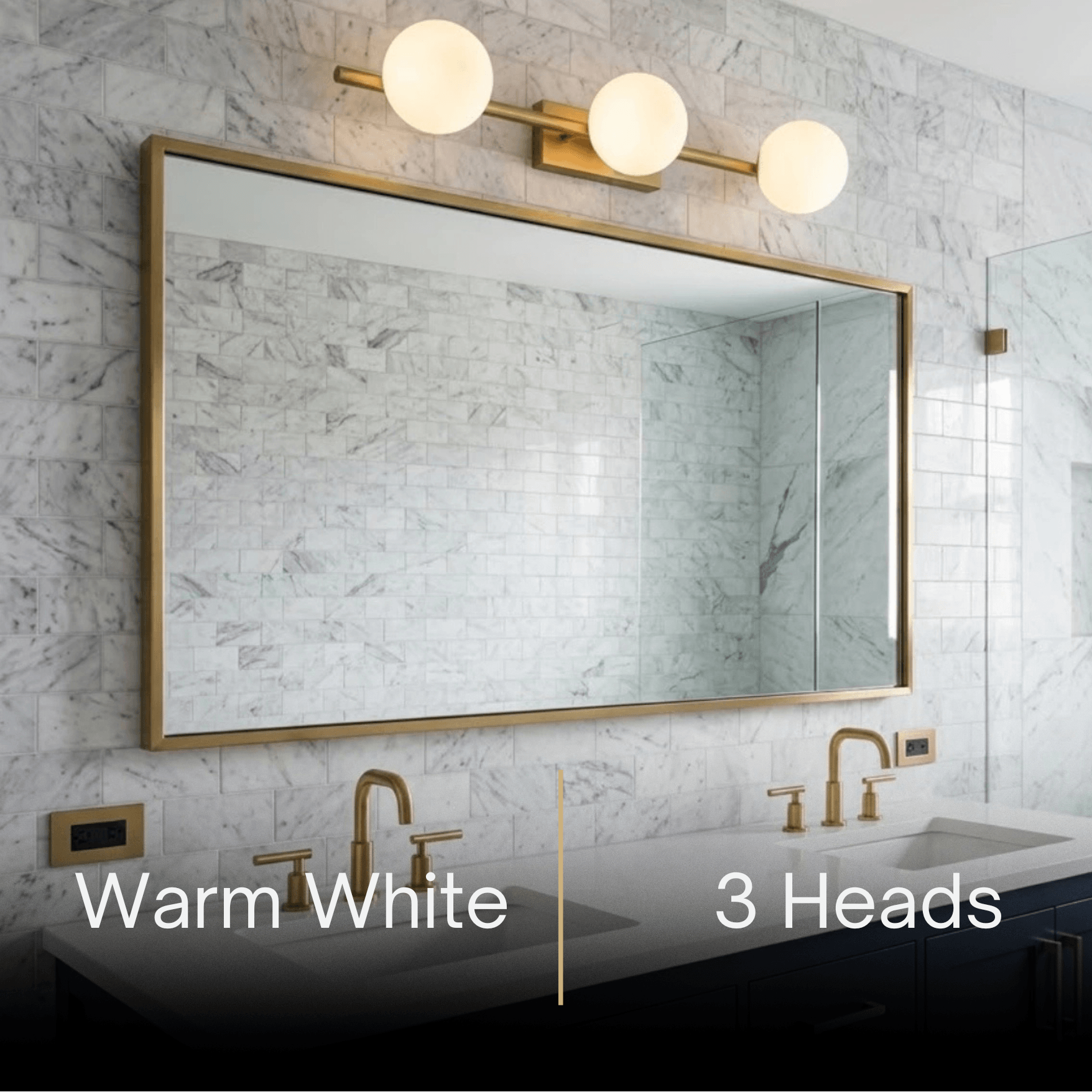 Modern Nordic Wall Lamp — Brass & Glass Milky White