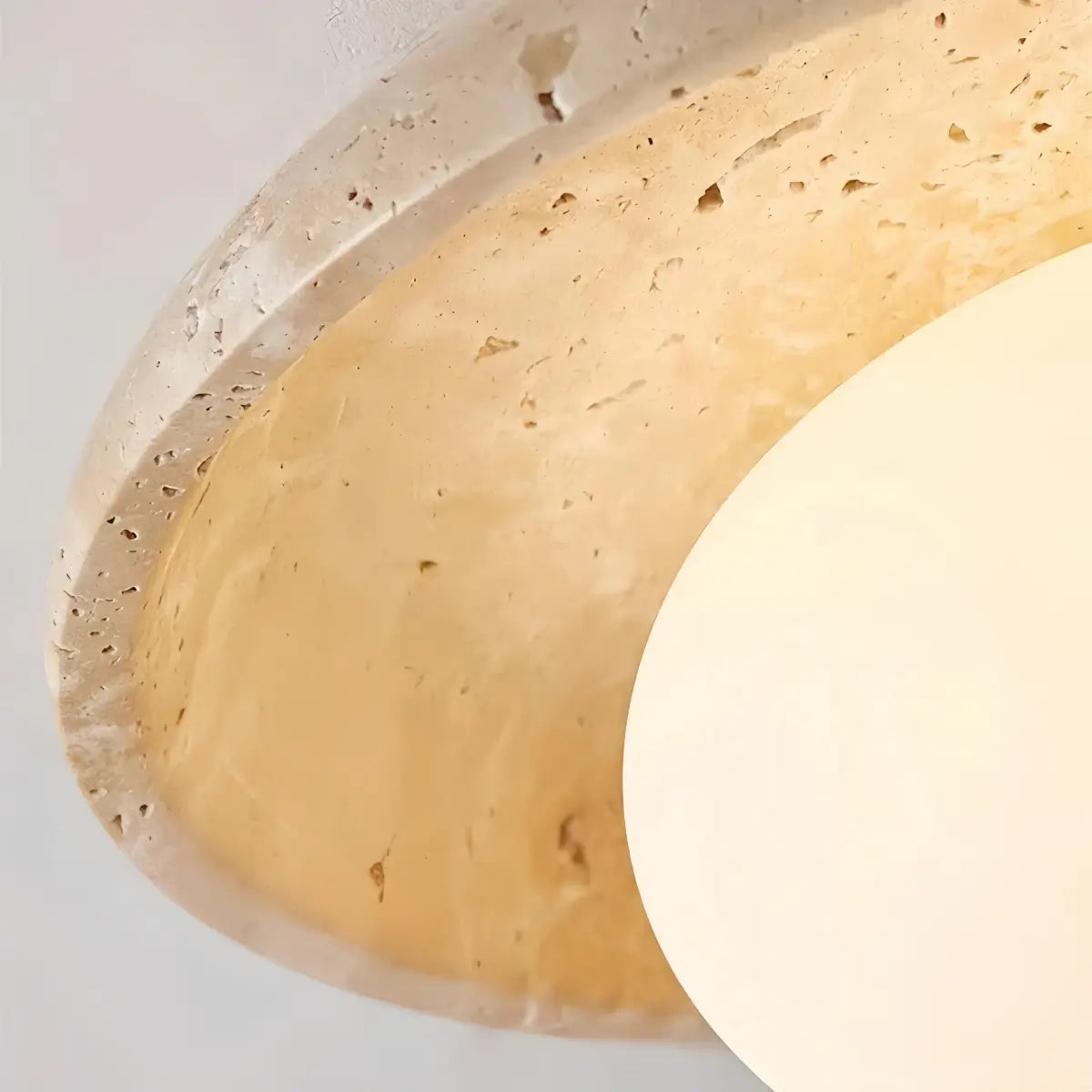 Strata Modern Travertine Ceiling Light