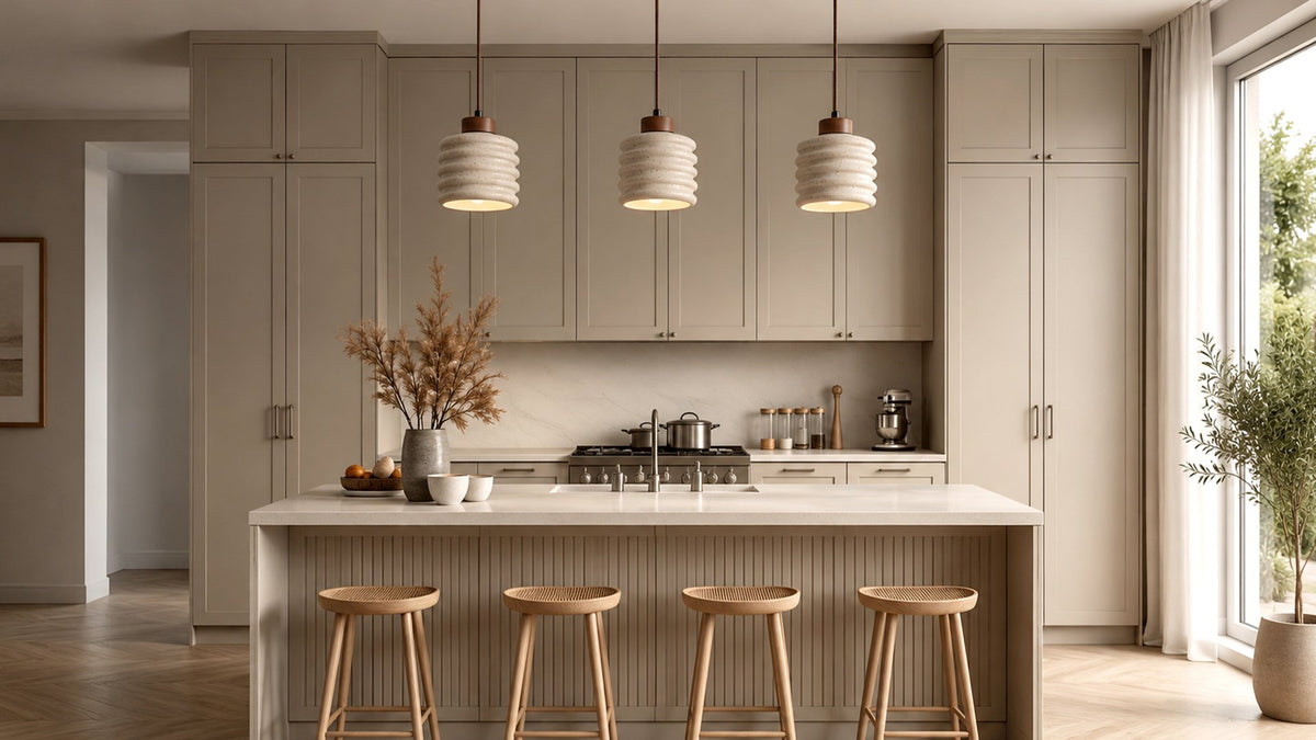 Ripple Pendant Light for Warm Dining and Bedside Spaces