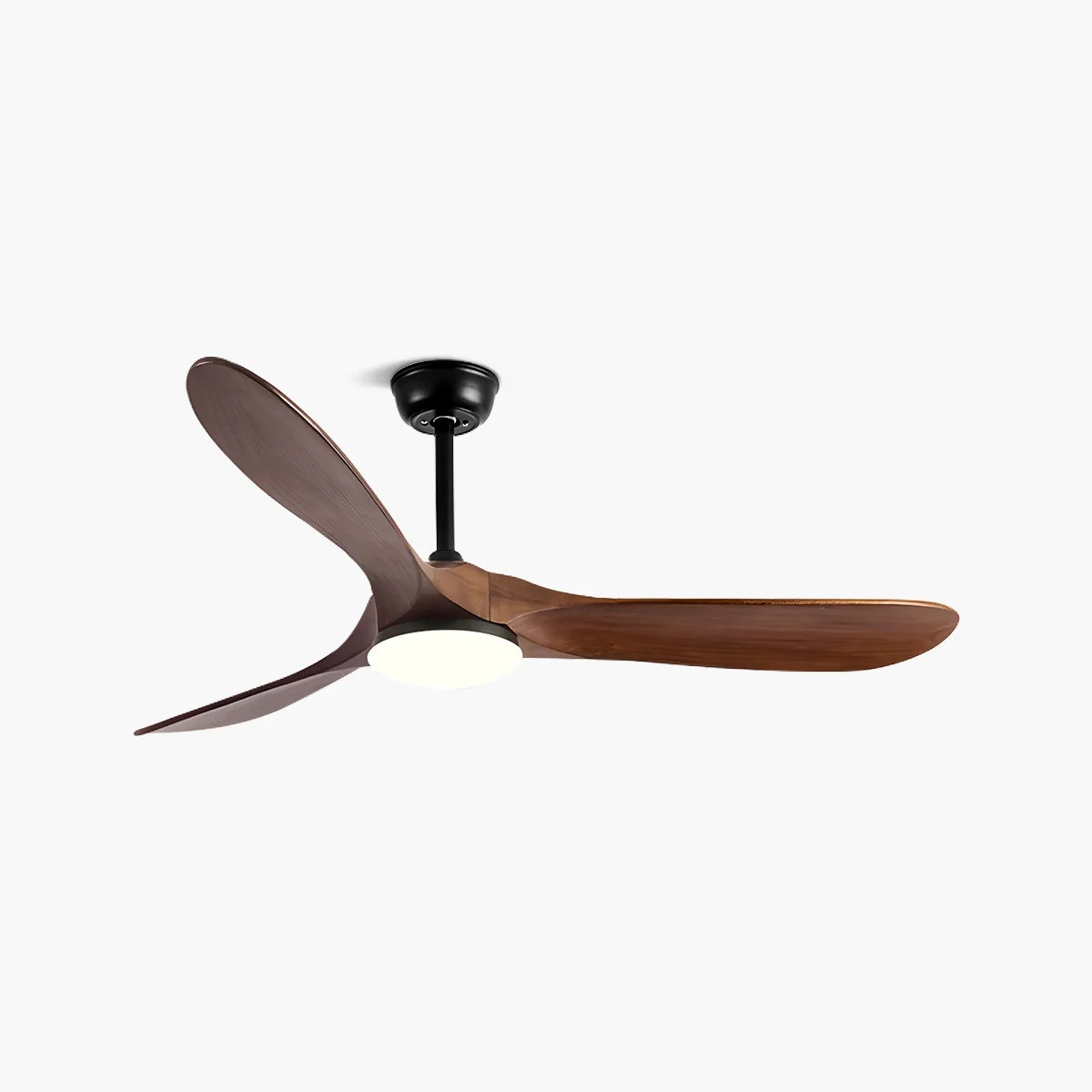 Nordic Wood Ceiling Fan with Light