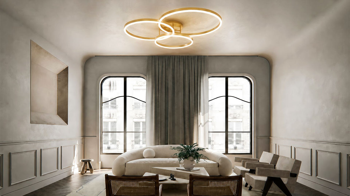 Ring Ceiling Light for Modern Living Room and Bedroom Spaces