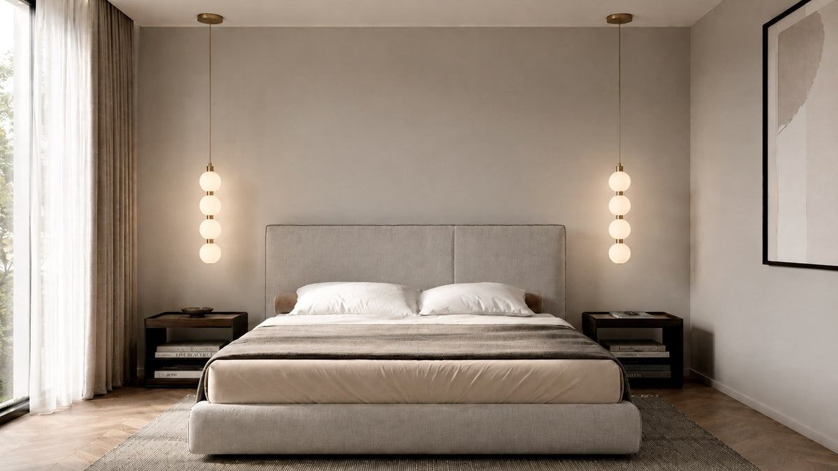 Globe Pendant Light for Bedside and Small Interior Spaces