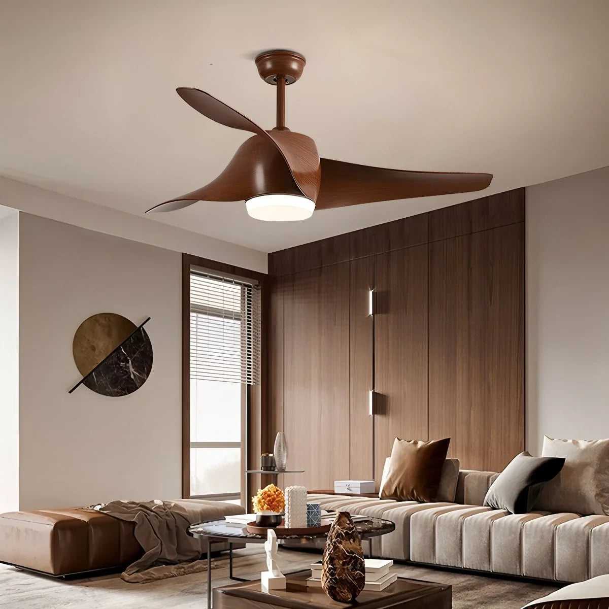 Propeller Ceiling Fan Lamp for Dining Room
