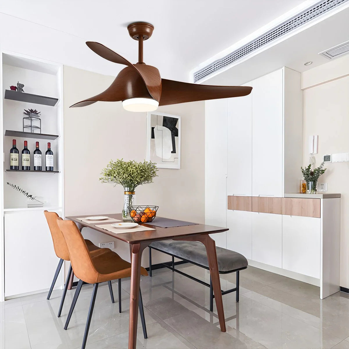 Propeller Ceiling Fan Lamp for Dining Room