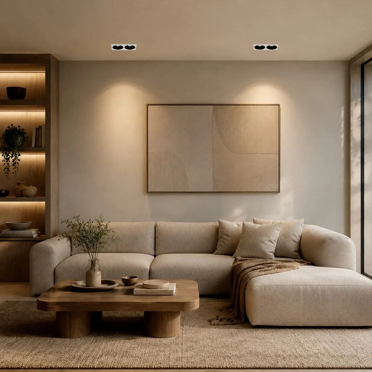Recessed Dual Head Spotlight