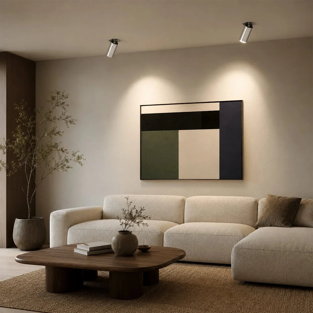Recessed Retractable Spotlight