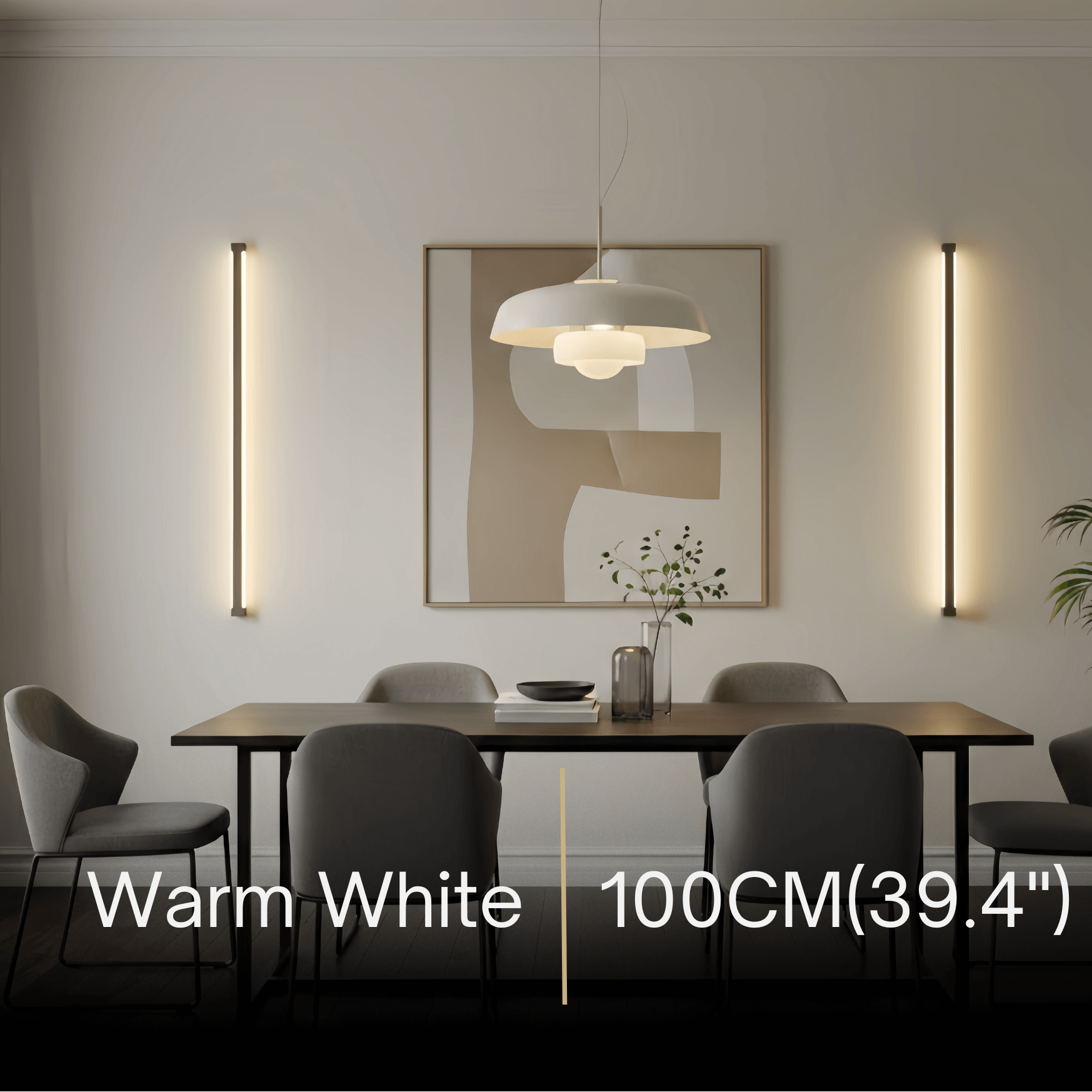 Arcato Modern Linear LED Wall Lamp – Black Wall-Mounted Light for Living Room