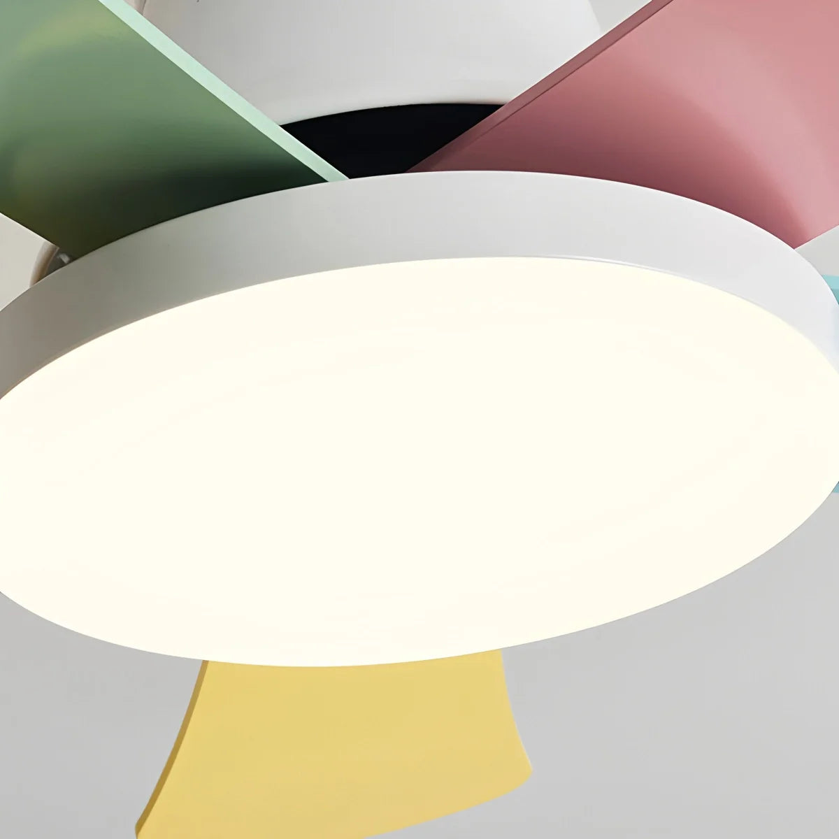 Scandi Low Profile Ceiling Fan with Light