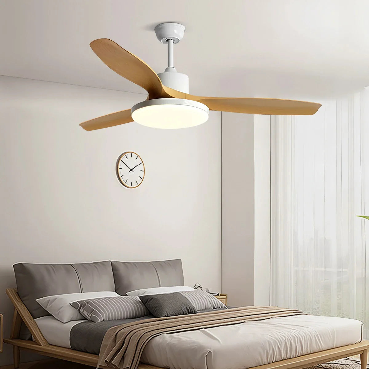 Scandi Reversible Ceiling Fan with Light