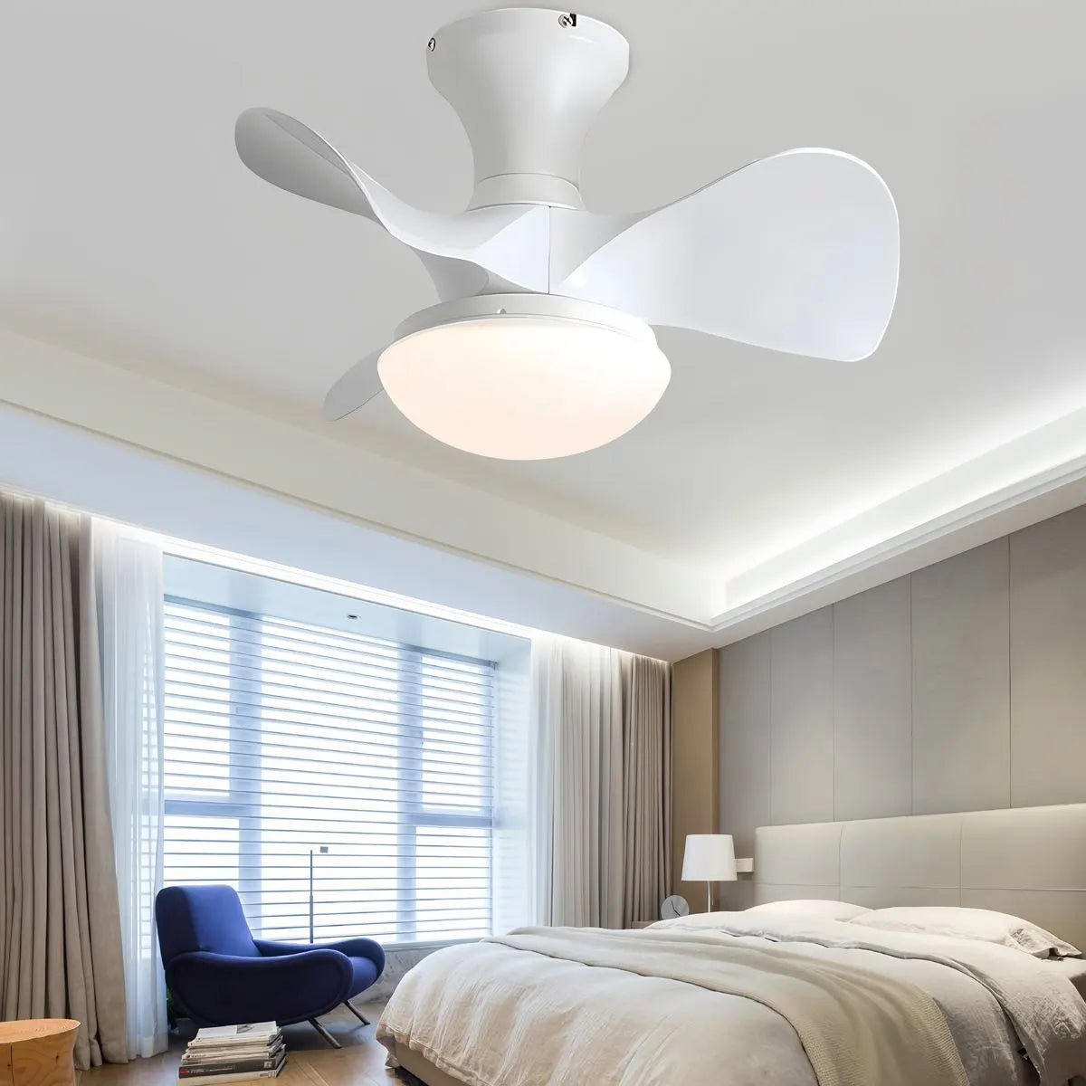 Small Propeller Ceiling Fan With Light