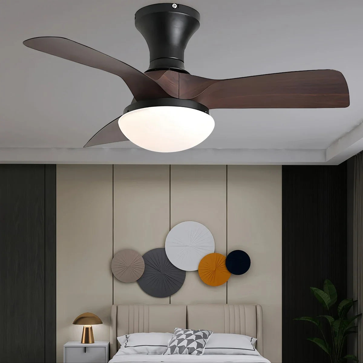 Small Propeller Ceiling Fan With Light