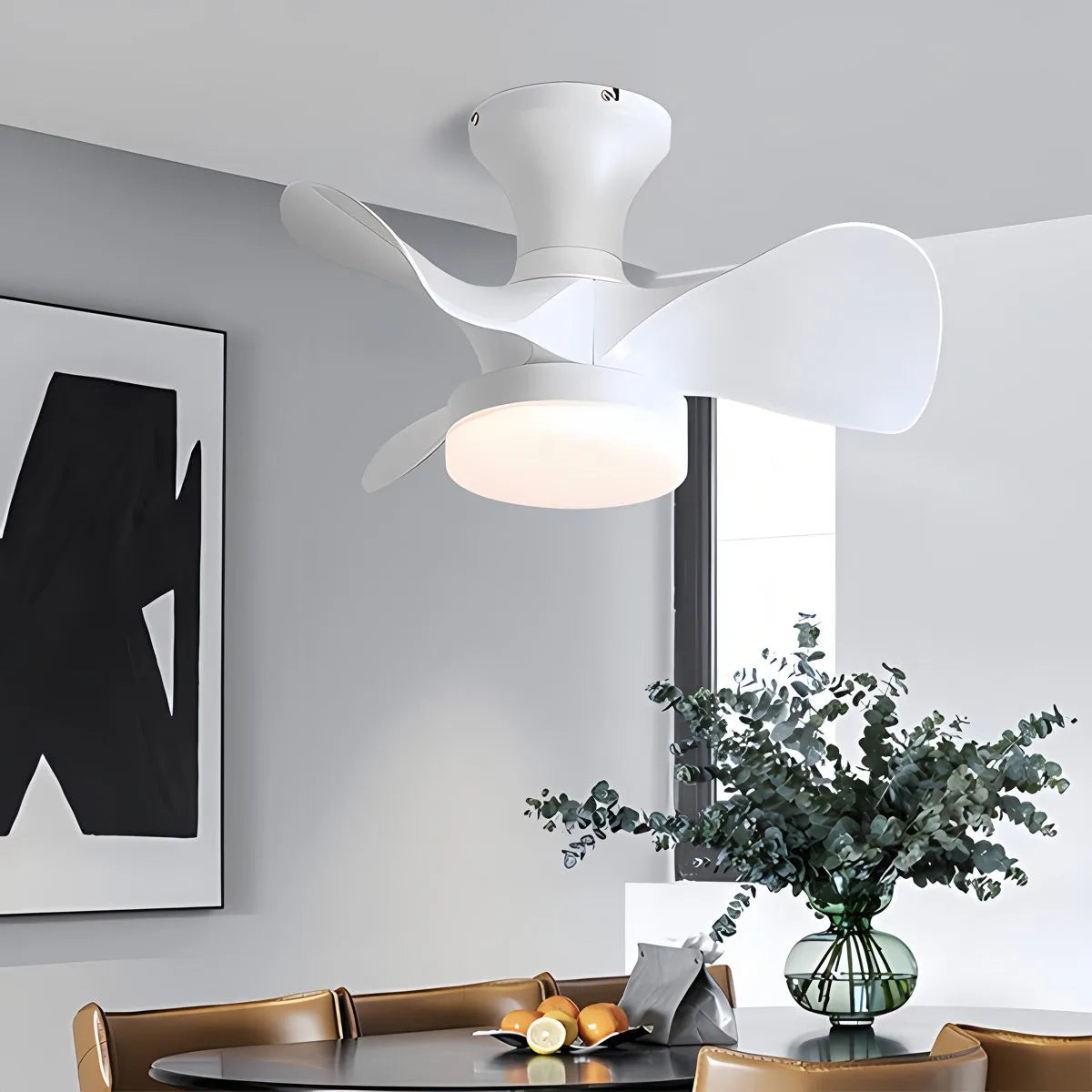 Small Propeller Ceiling Fan With Light