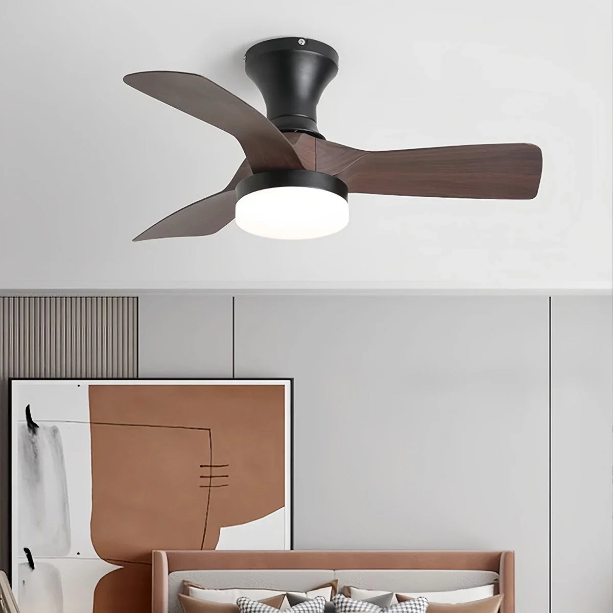 Small Propeller Ceiling Fan With Light