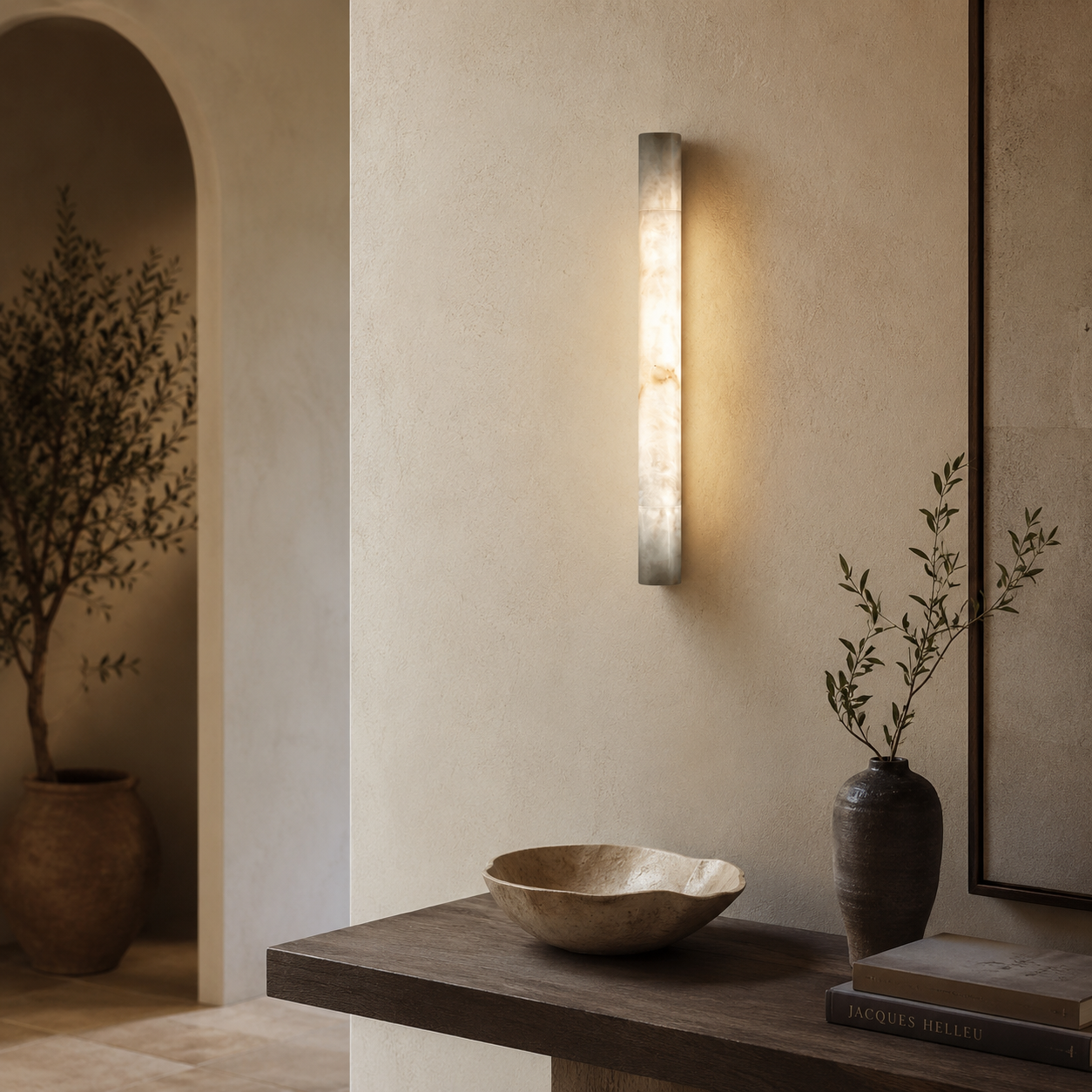 Solen Alabaster Wall Sconce