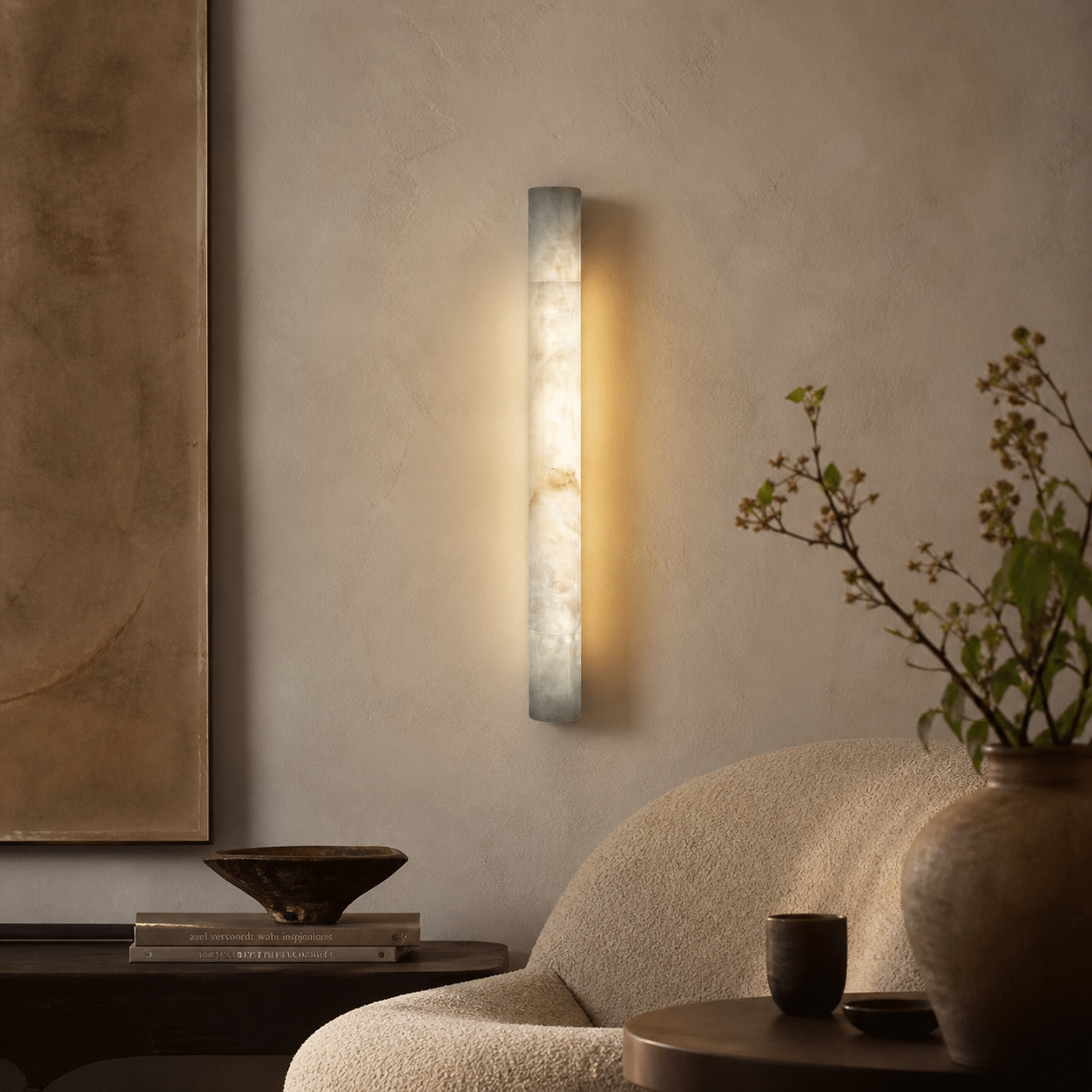 Solen Alabaster Wall Sconce