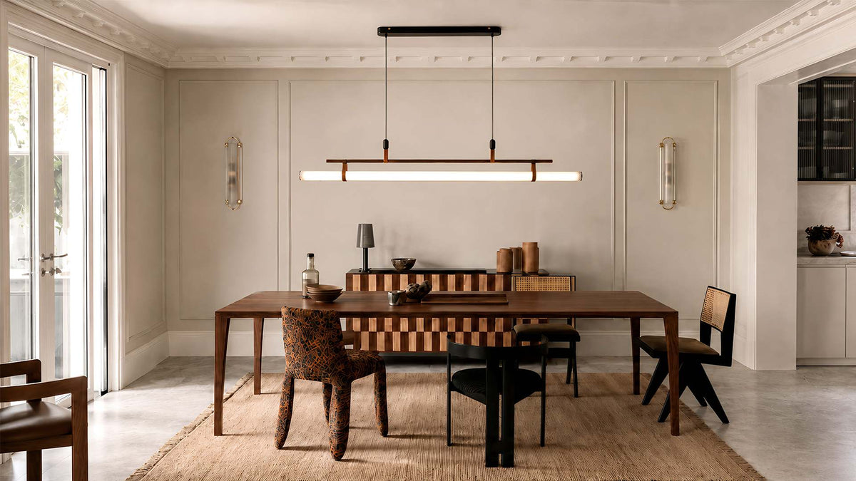 Linear Chandelier for Dining Room and Kitchen Island