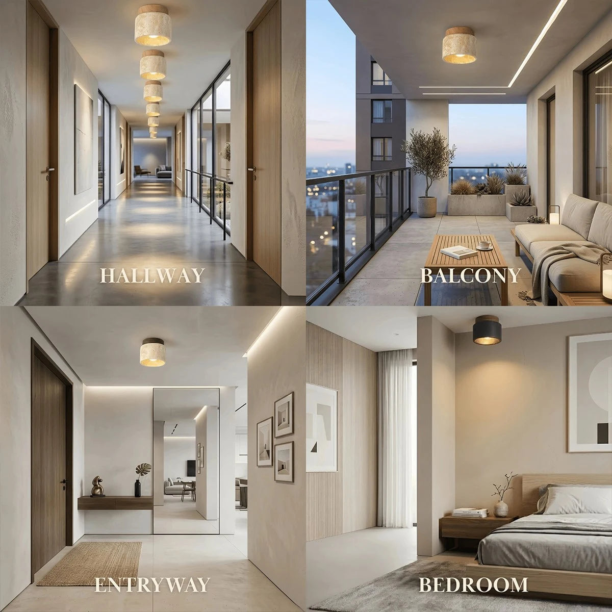 Strata Minimalist Flush Mount Ceiling Light