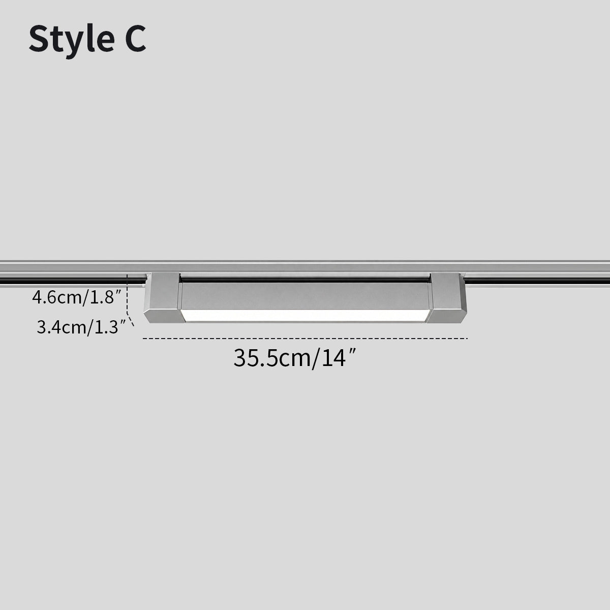 Bauhaus Nickel Plated Track Light