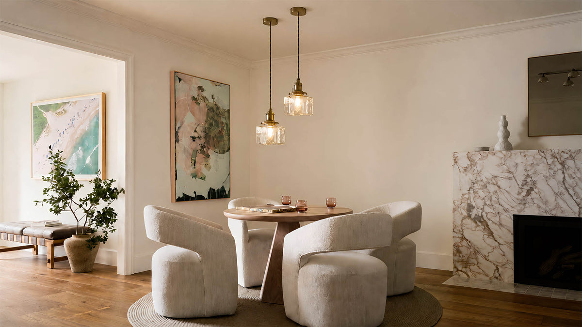 Glass Pendant Light for Window-Side and Bedside Spaces