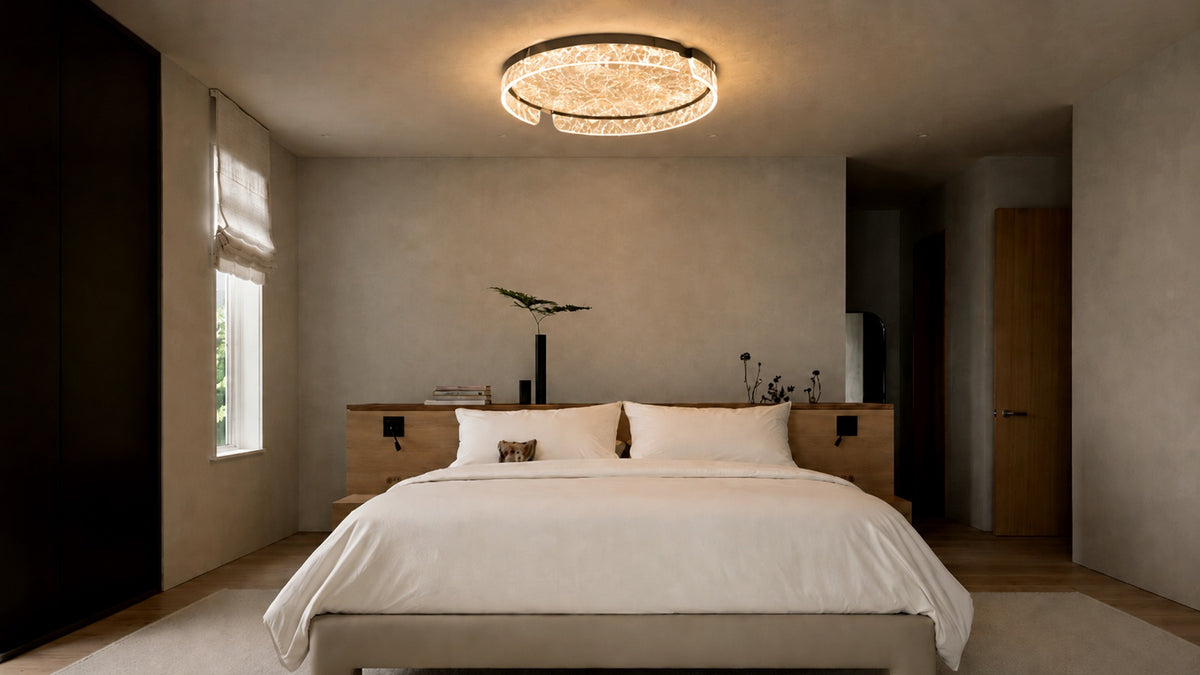 Round Ceiling Light for Modern Living Room and Bedroom Spaces