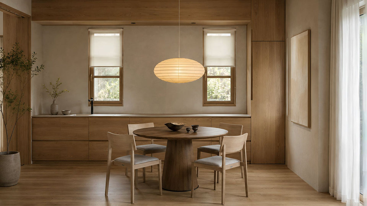 Japanese-Style Paper Lantern Pendant for Warm