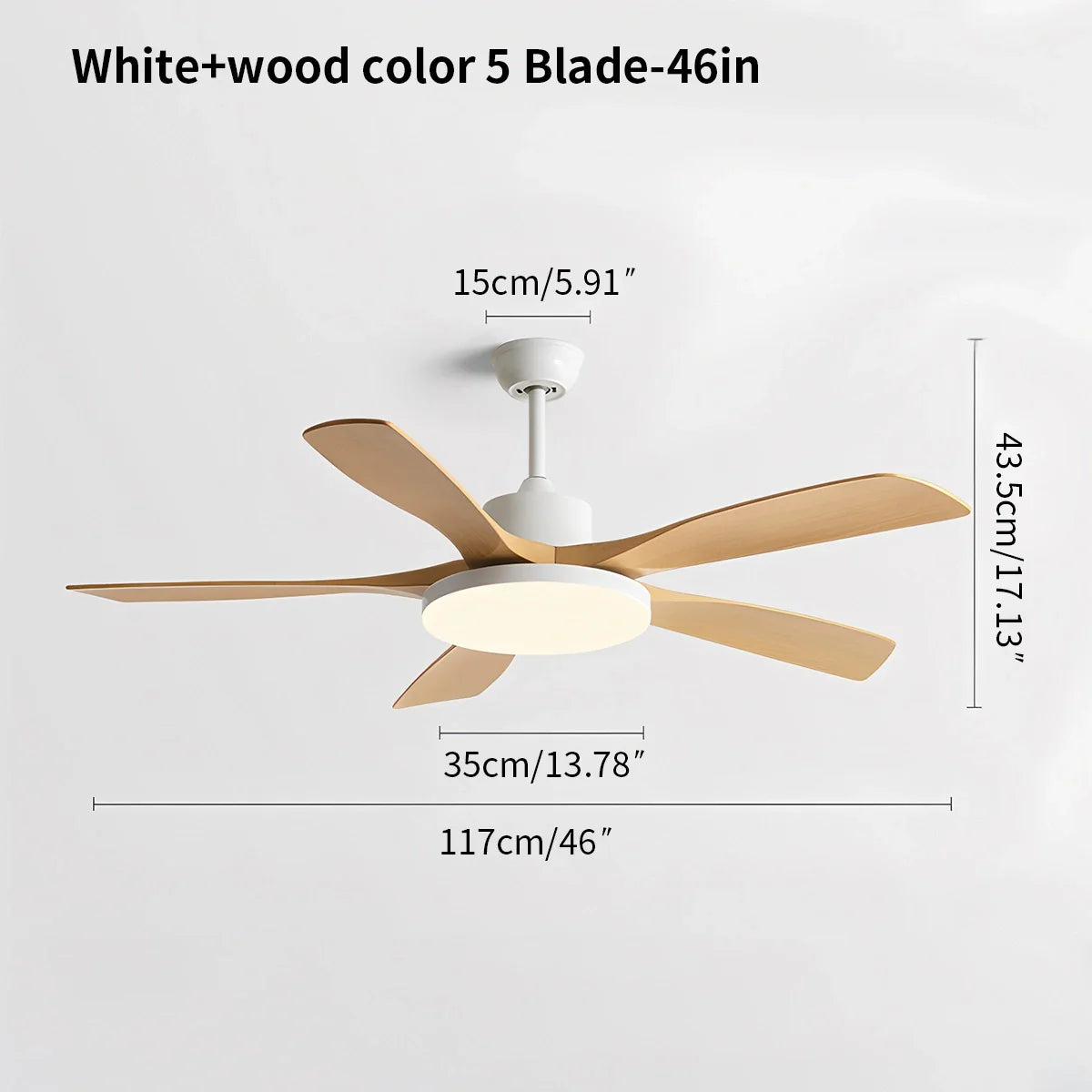 Living Room 6-Leaf Ceiling Fan Light