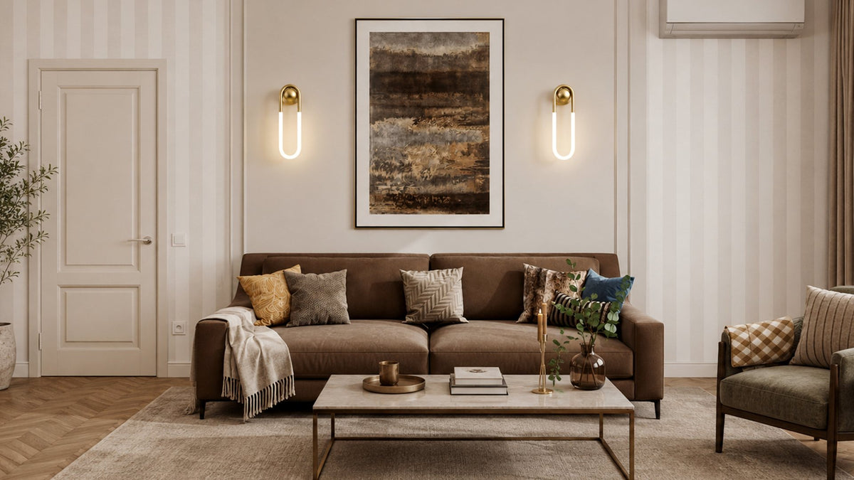 Modern U-Shaped Wall Sconce with a Soft Warm Glow
