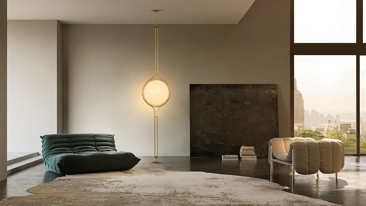 Zuru Floor-to-Ceiling Lamp for Modern Living and Window-Side Spaces