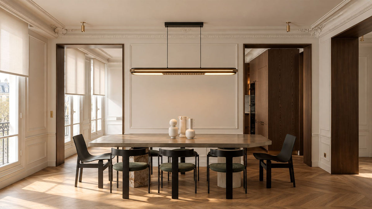 Linear Pendant Light for Dining Room and Kitchen Island