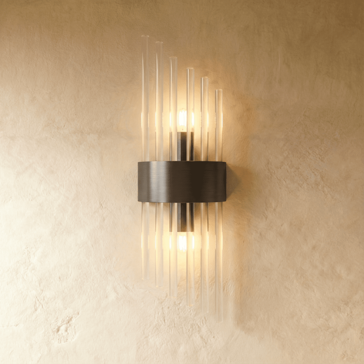 Amadi Wall Lamp D - Black - Small: 13.8"(35cm) x 3.9"(10cm)