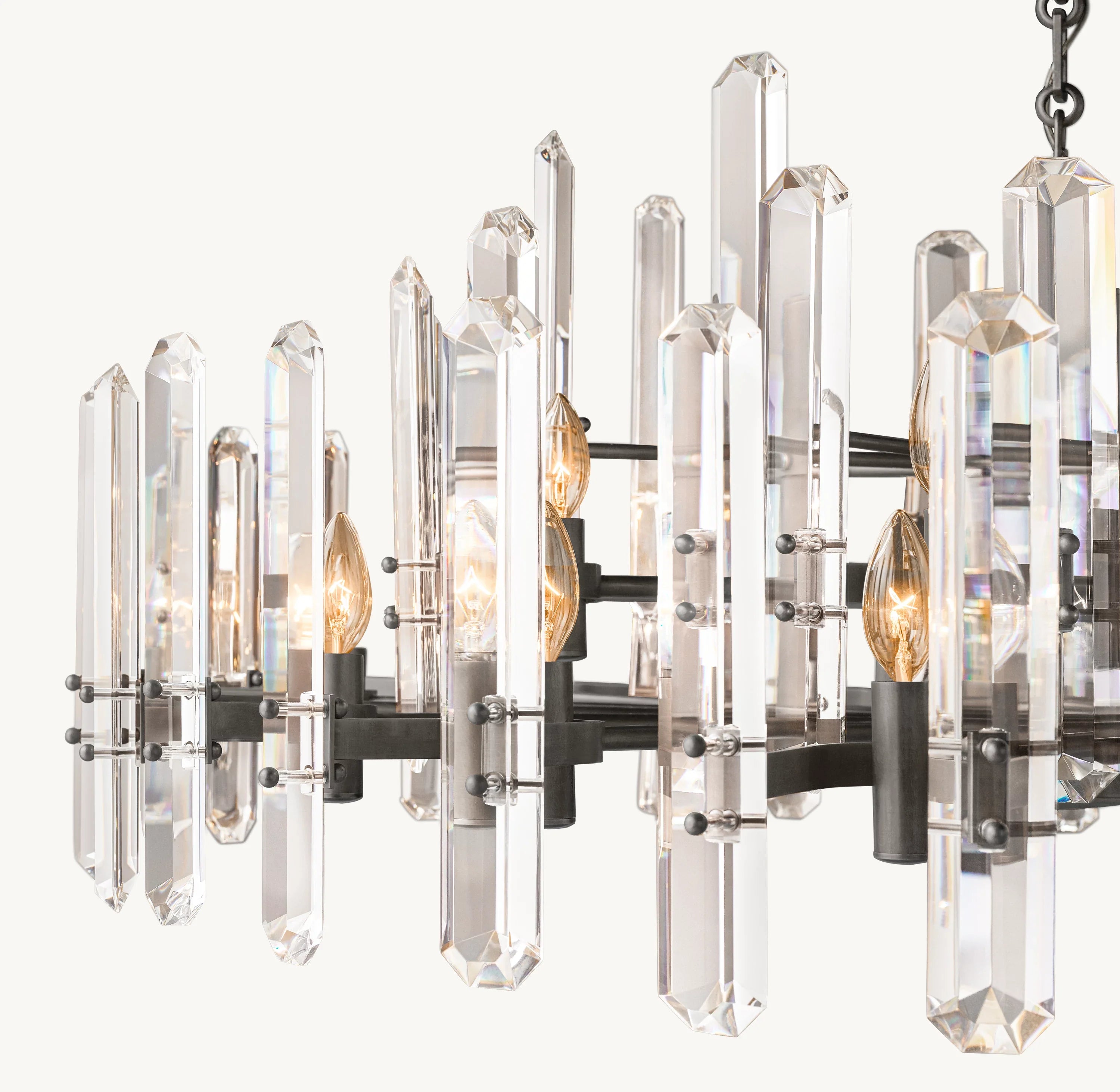 Crystal Prism Round Chandelier - Bonnington