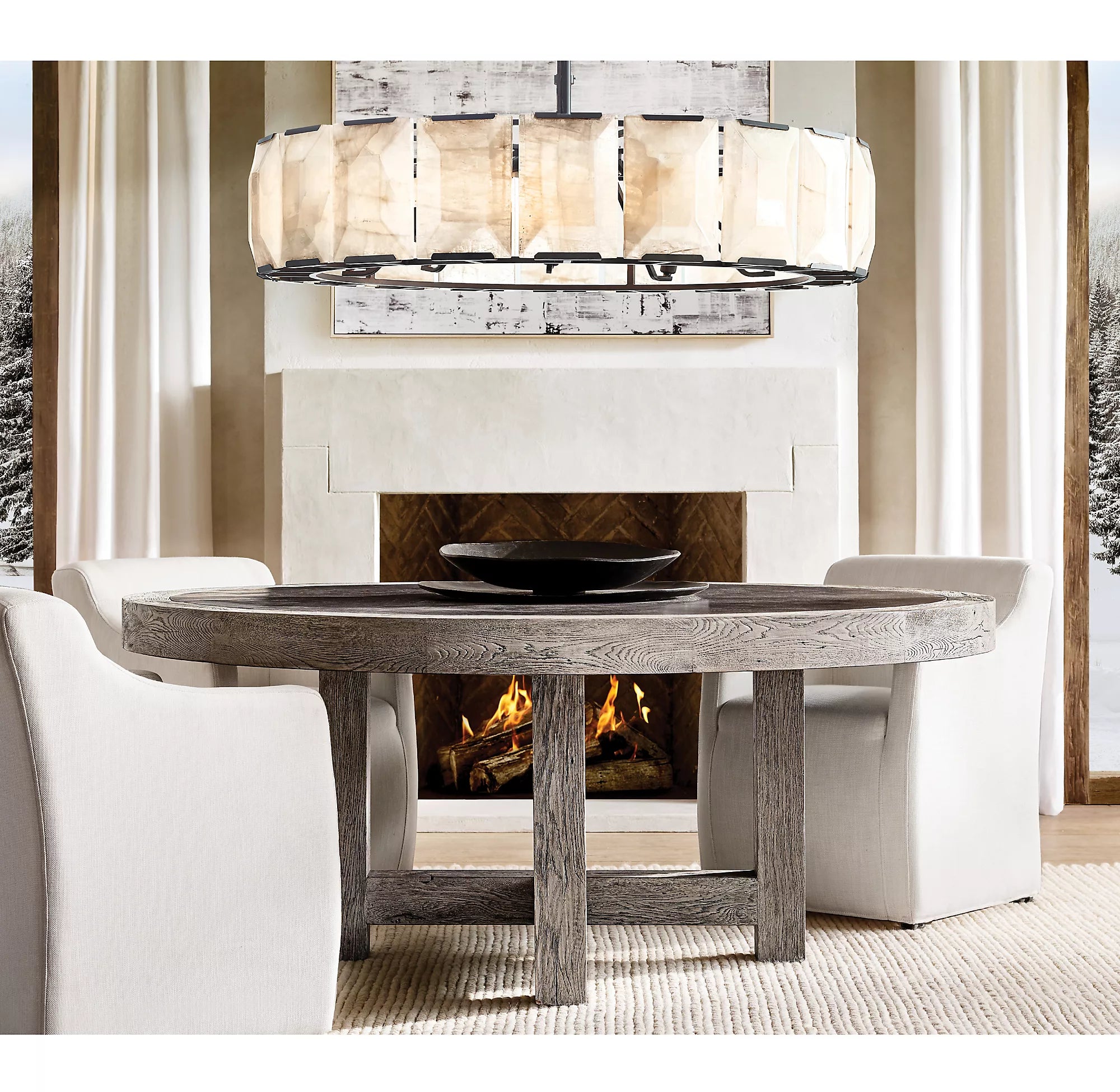 Alabaster Round Chandelier – Harlow