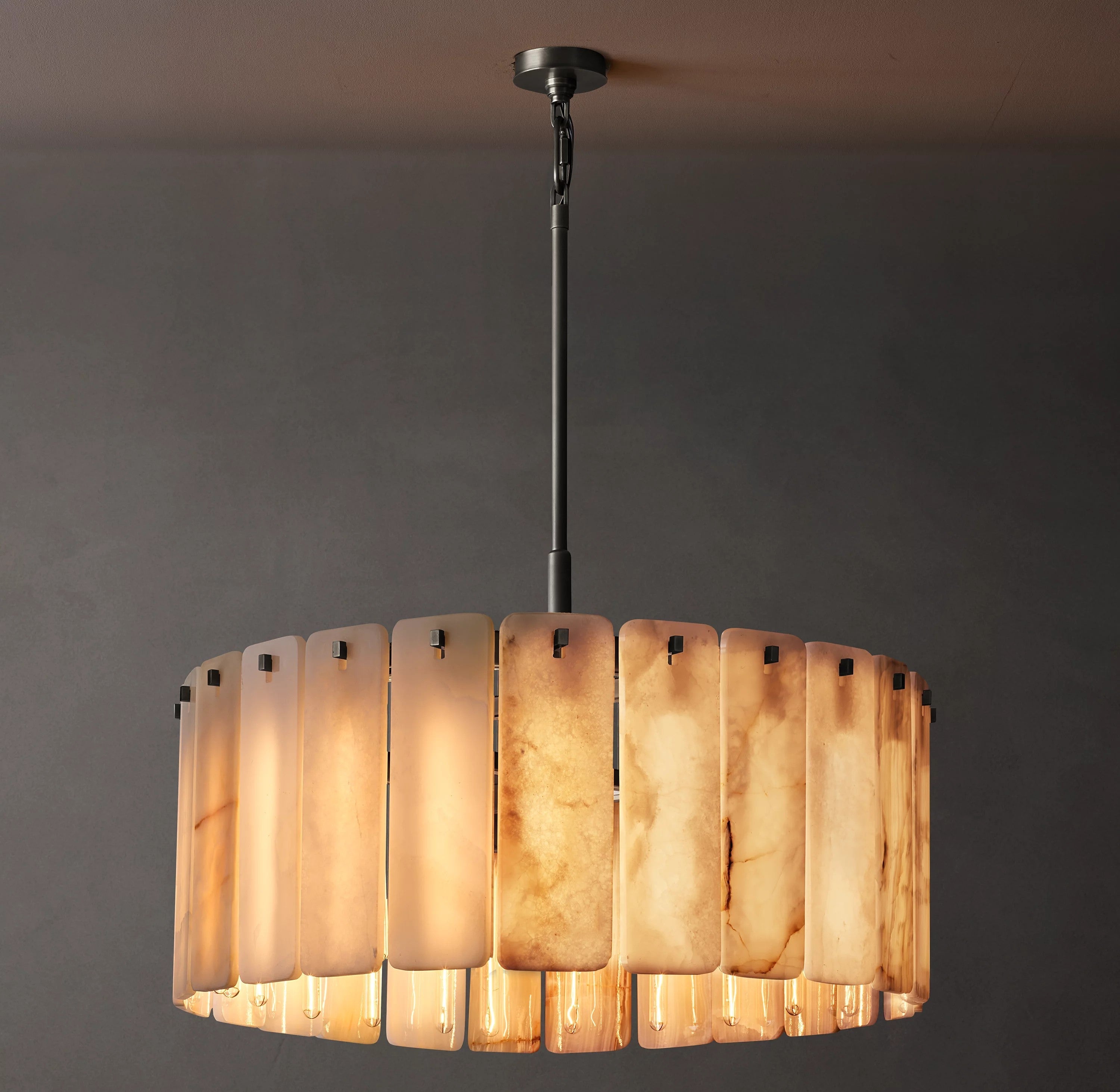 Alabaster Round Chandelier - Calamette
