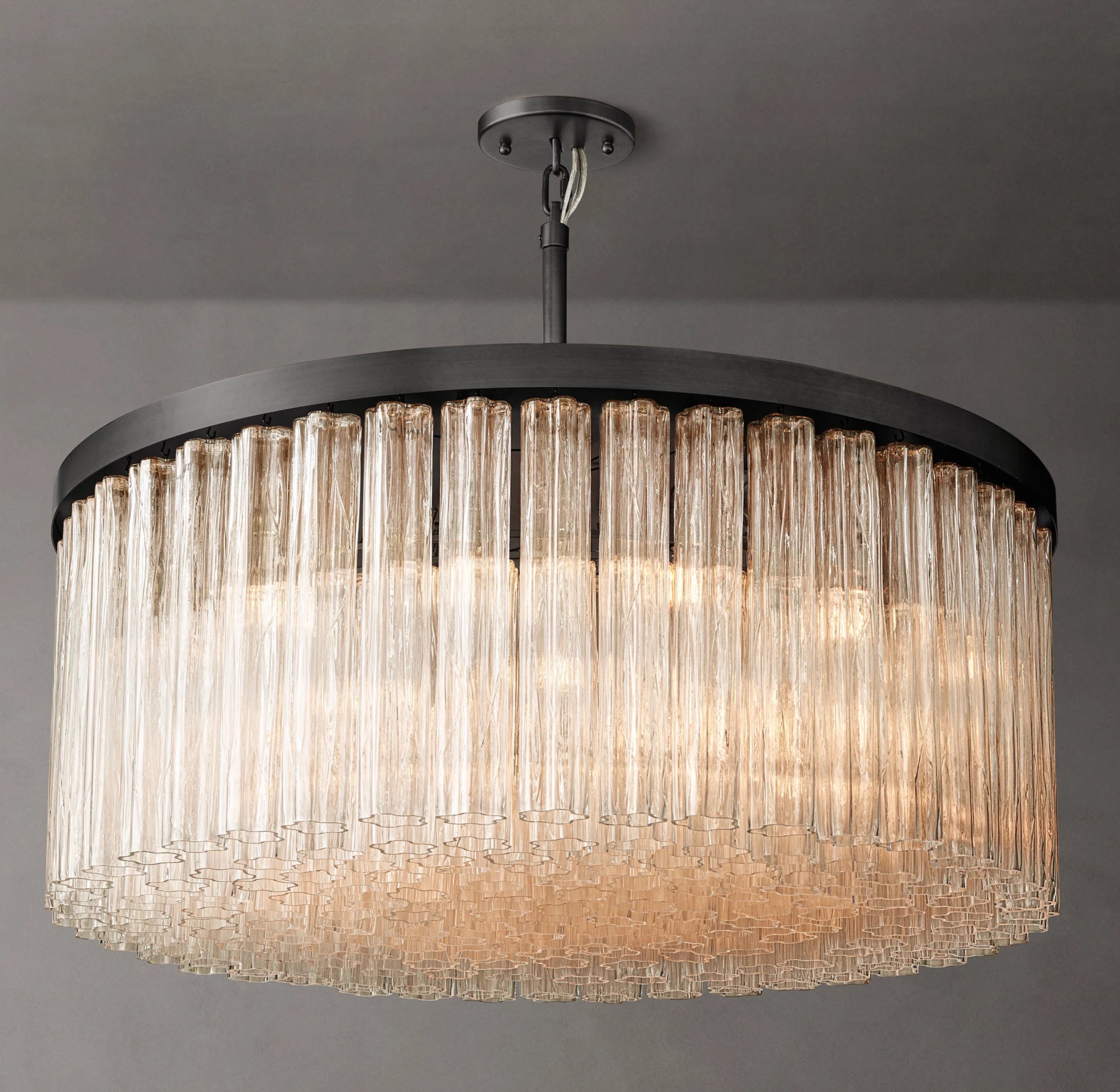 Tronchi Glass Round Chandelier - Cielo