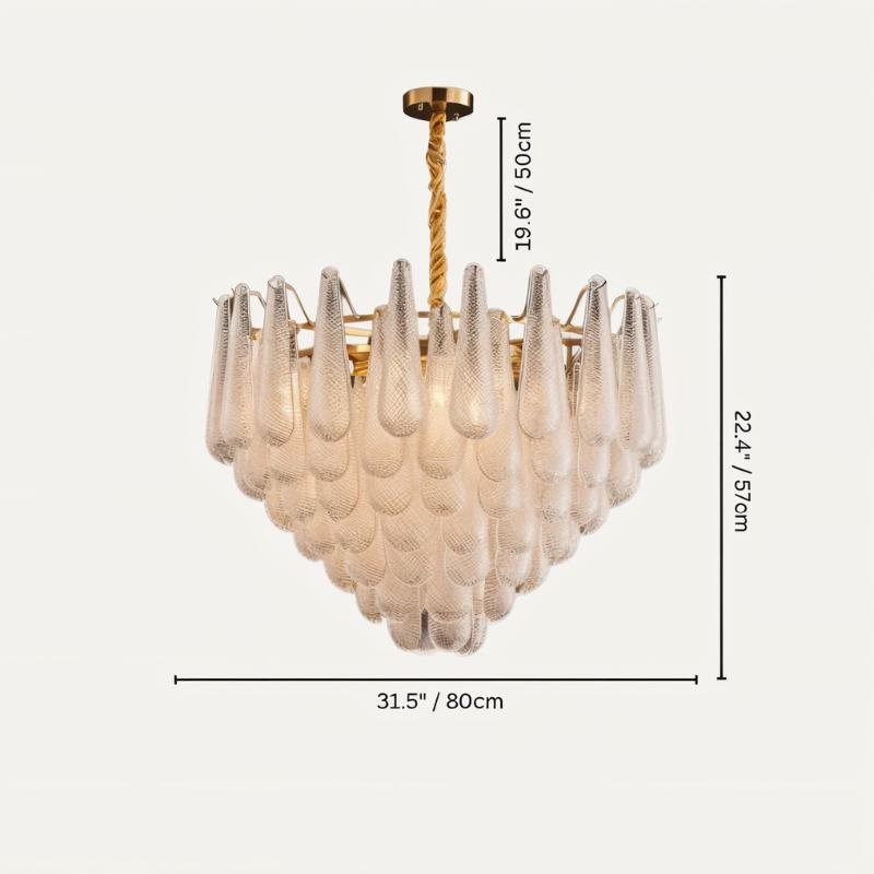Duska Chandelier D31.5"(80cm) x H22.4"(57cm)