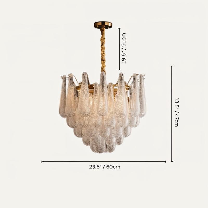 Duska Chandelier D23.6"(60cm) x H18.5"(47cm)