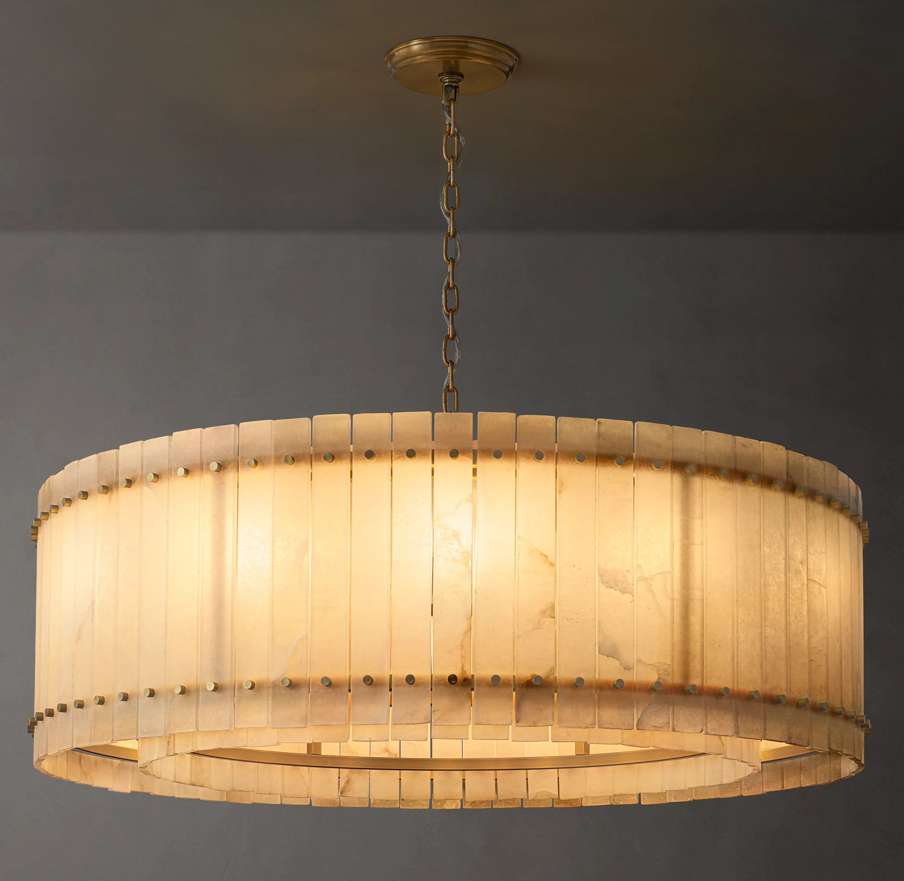 Alabaster Round Chandelier - San Marco