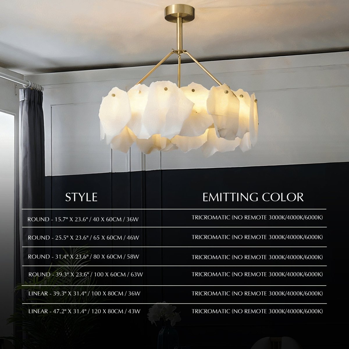 Elora Alabaster Chandelier