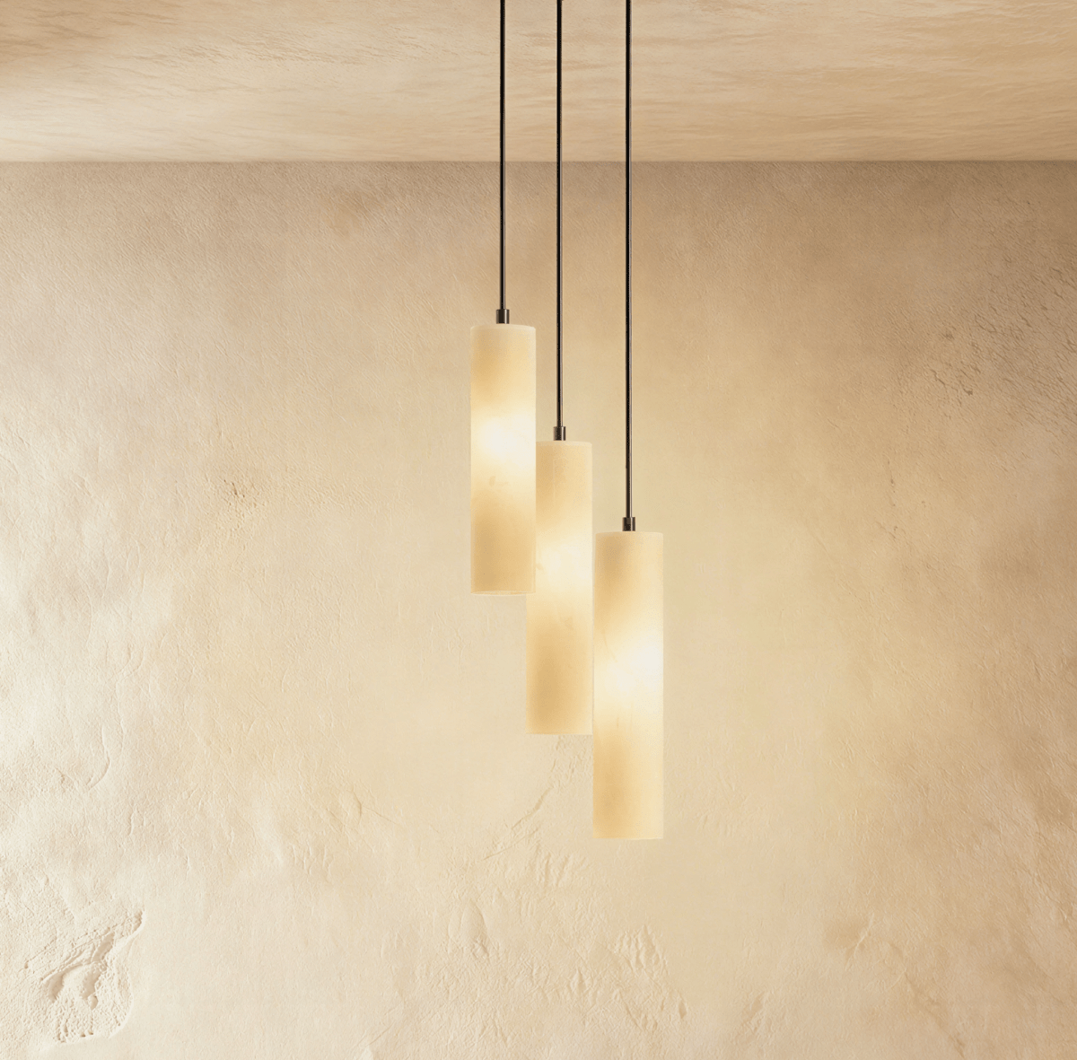 Entokei Alabaster Chandelier Light