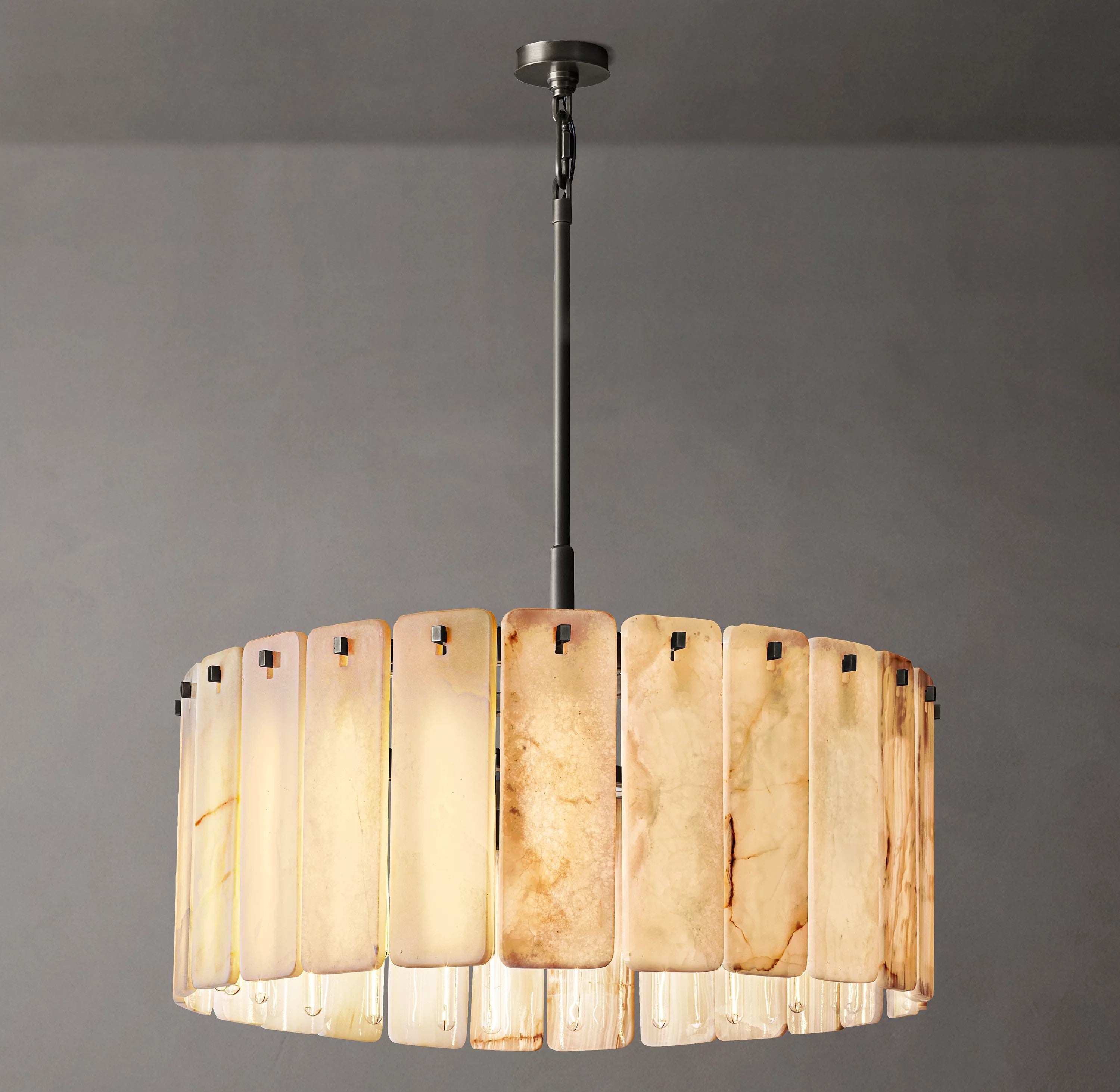 Alabaster Round Chandelier - Calamette