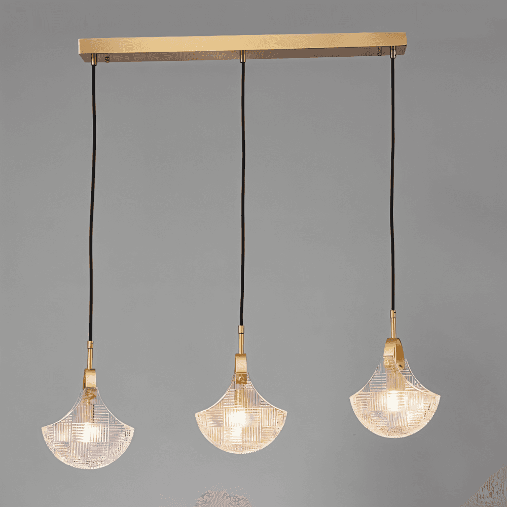 Bellara Ribbed Glass Chandelier